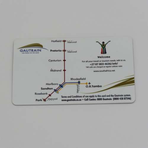 Rail Gautrain Gold Launch Edition card was listed for R150.00 on 1